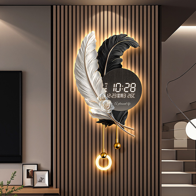 Luxury Lifestyle Aesthetics - Chinese Style Minimalist Wall Clocks Luxury