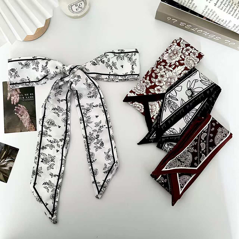 Luxury Lifestyle Store - Luxury Fashion Woman Skinny Silk Scarf