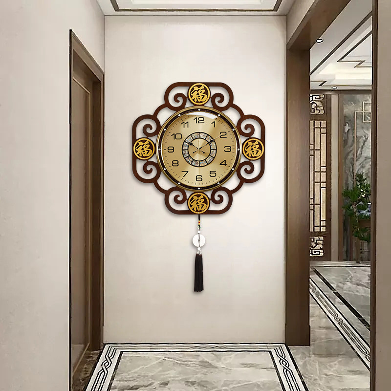 Luxury Lifestyle Aesthetics - Chinese Style Aesthetic Wall Clocks Minimalist