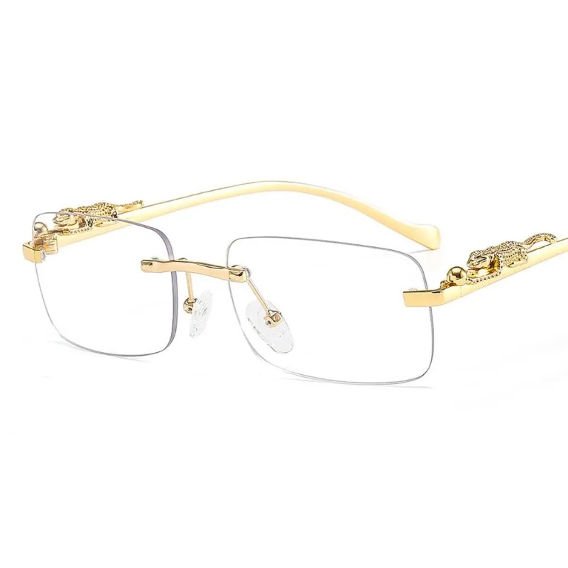 Luxury Lifestyle Store - Rimless Square Sunglasses Women Men Luxury