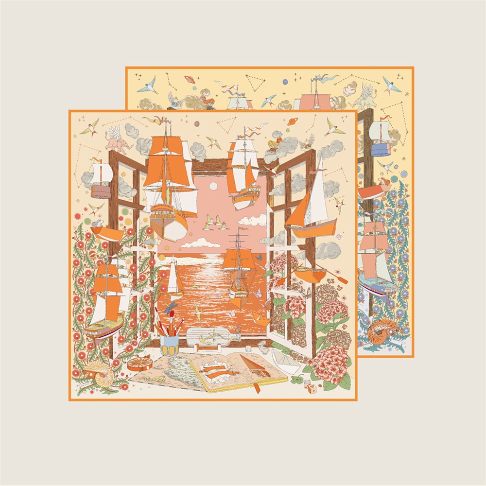 90CM Brand Silk Scarves Wraps  - đánh giá và giá Luxury Lifestyle Store