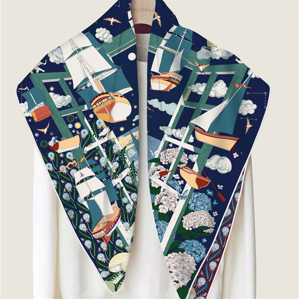 90CM Brand Silk Scarves Wraps  - đánh giá và giá Luxury Lifestyle Store