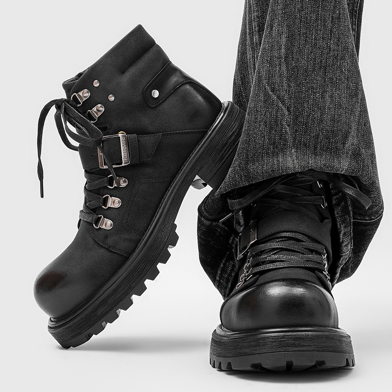 Brand Men Leather Boots Motorc - đánh giá và giá Luxury Lifestyle Store