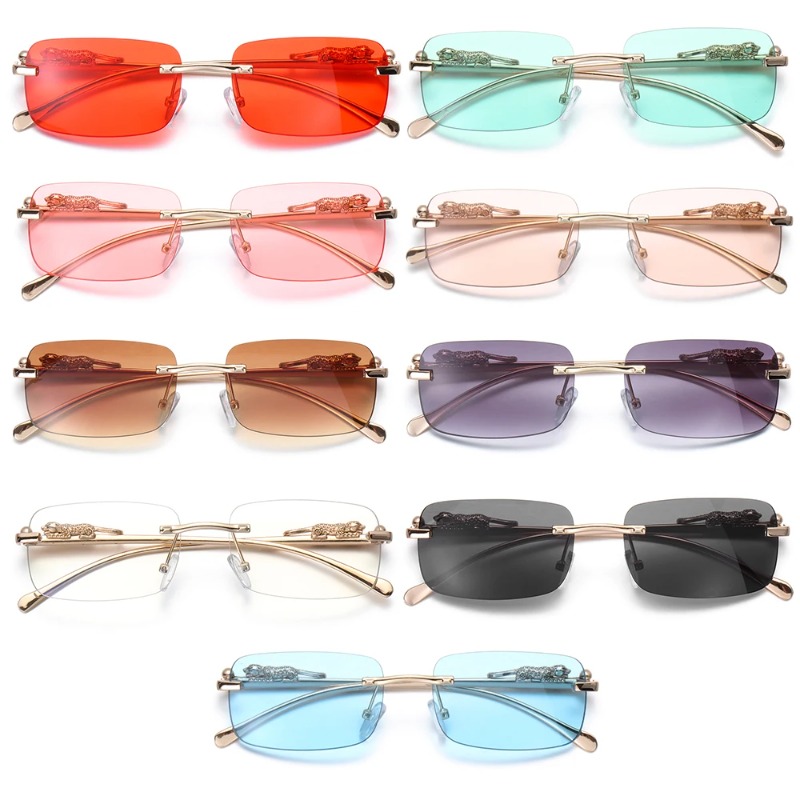 Rimless Square Sunglasses Wome - đánh giá và giá Luxury Lifestyle Store